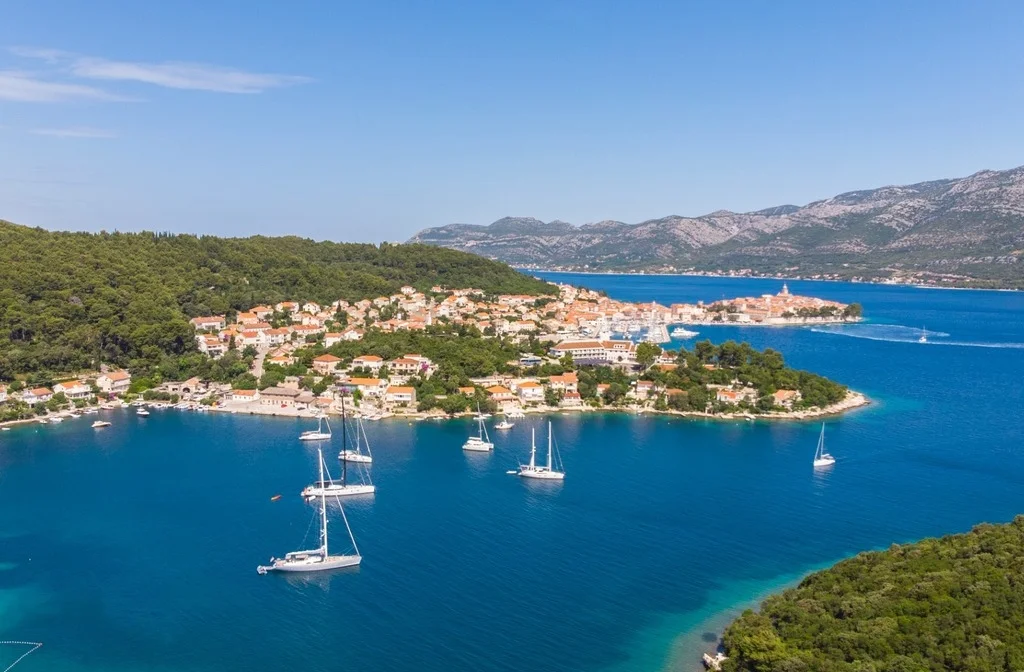 Sueddalmatien Korcula Aminess Hotel Port9 Ortschaft