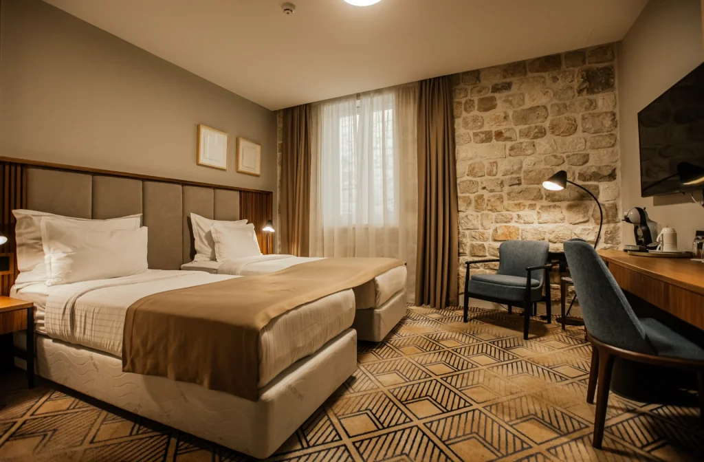 Armerun Heritage Hotel Sibenik Doppelzimmer Standard Altstadtblick Twinbett