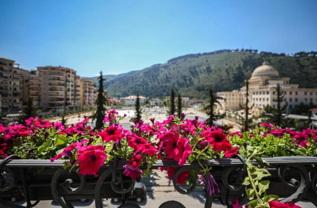 Hotel Plaza Berat Stadtblick