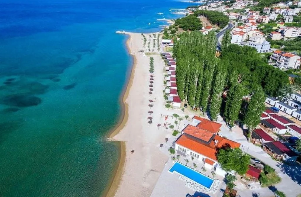 Mobile Homes Camp Galeb Omis Strand Meer